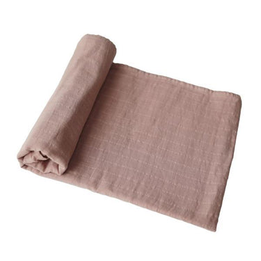Mushie Organic Muslin Swaddle, Natural